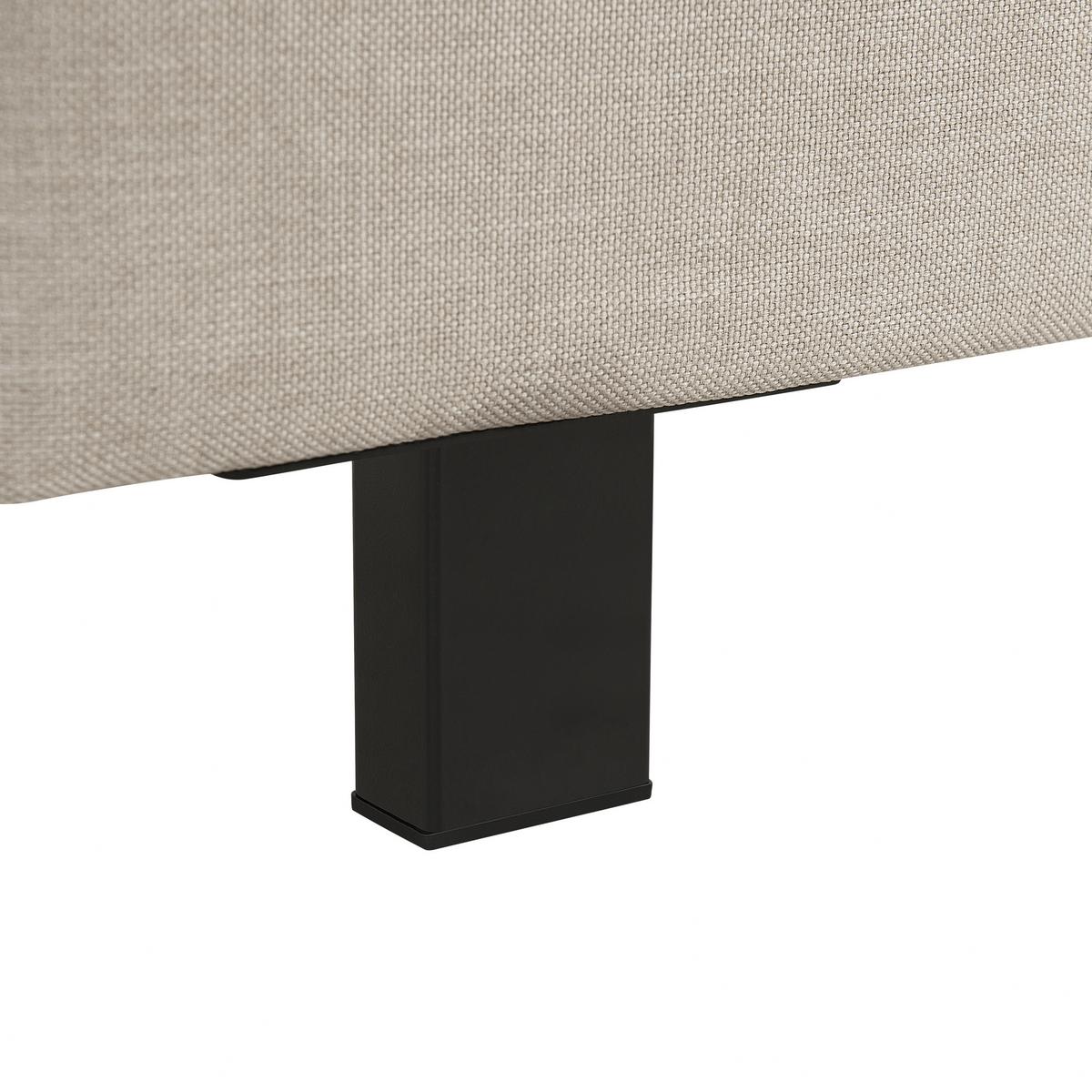 POLSTERBETT 160/200cm Beige Albi - Beige, Textil (160/200cm) - Beliani