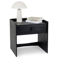 NACHTTISCH TURU schwarz - Schwarz, Holz (55/55/46cm) - IDIMEX