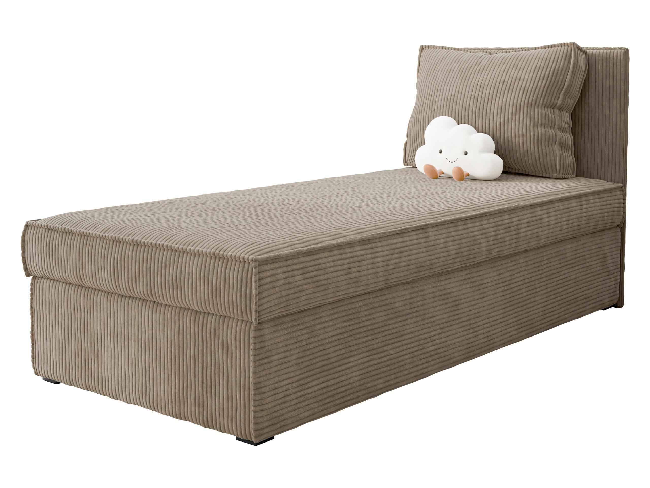 BOXBETT Posi Cord - Hellbraun/Schwarz, Holzwerkstoff/Kunststoff (90/200cm) - MIRJAN24