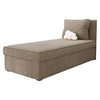 BOXBETT Posi Cord - Hellbraun/Schwarz, Holzwerkstoff/Kunststoff (90/200cm) - MIRJAN24