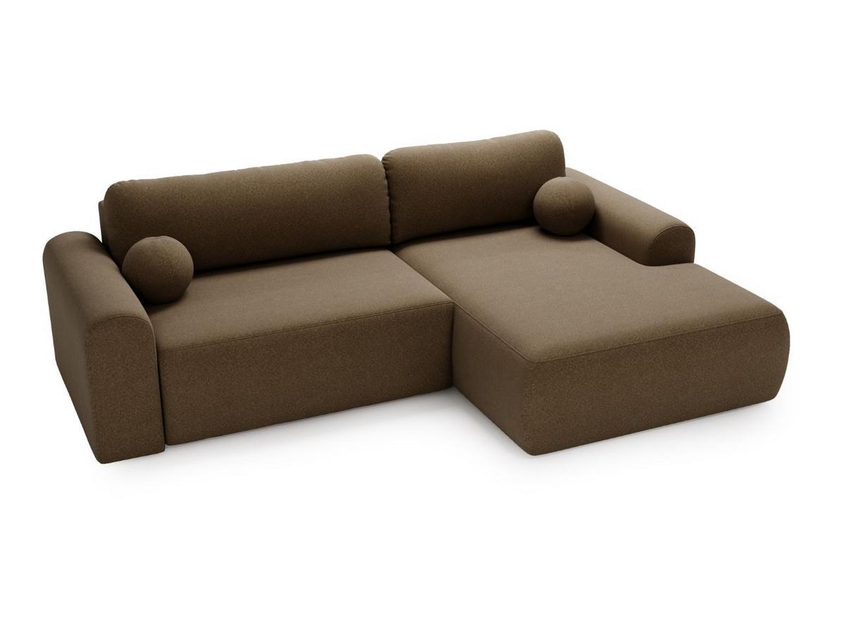 ECKSOFA Savana Braun Links - Braun, Holz/Textil (257/177cm) - Graingold
