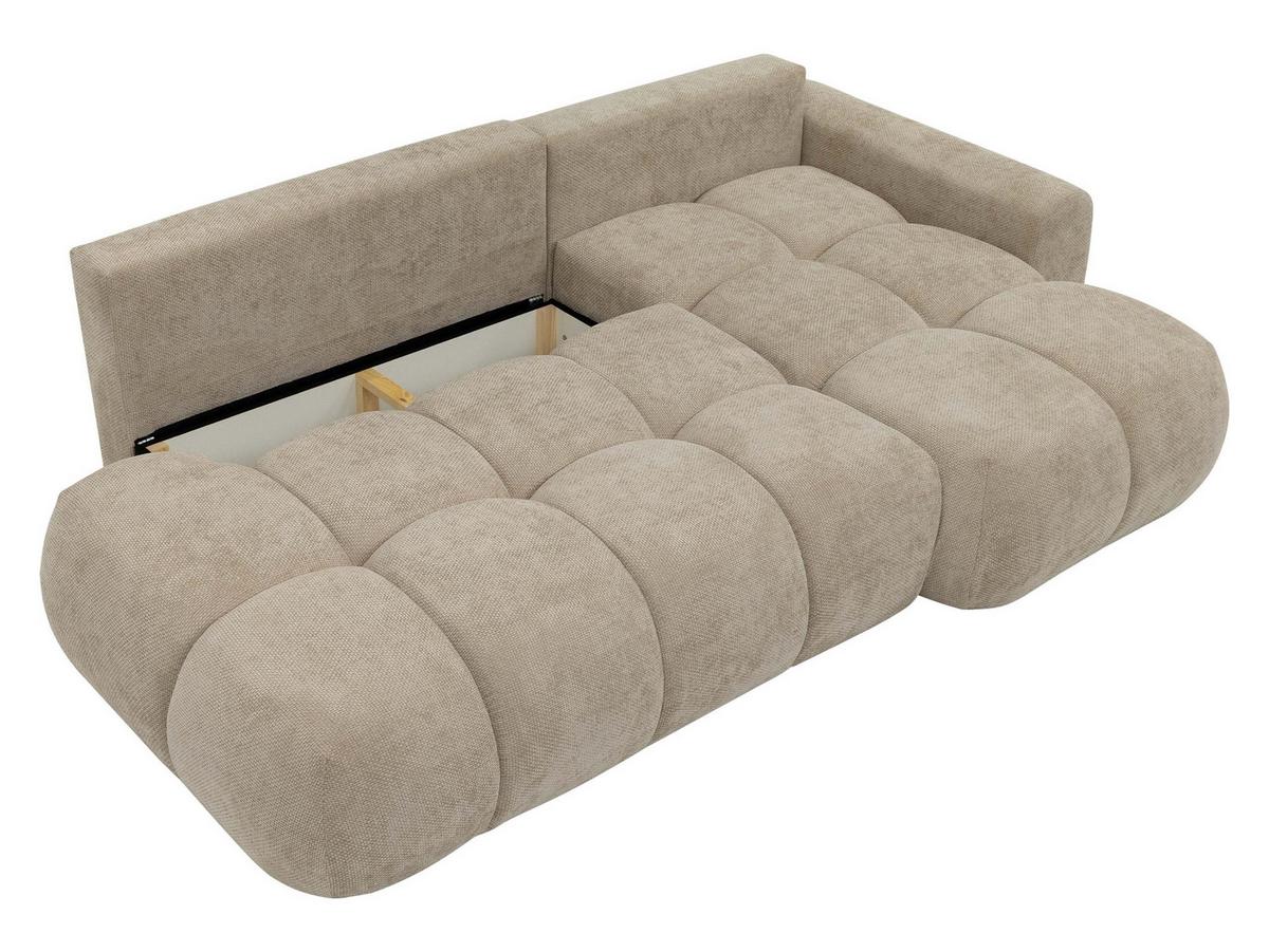 ECKSOFA Mitto O, Seite: Rechts - Beige/Schwarz, Holz/Kunststoff (285/172cm) - MIRJAN24