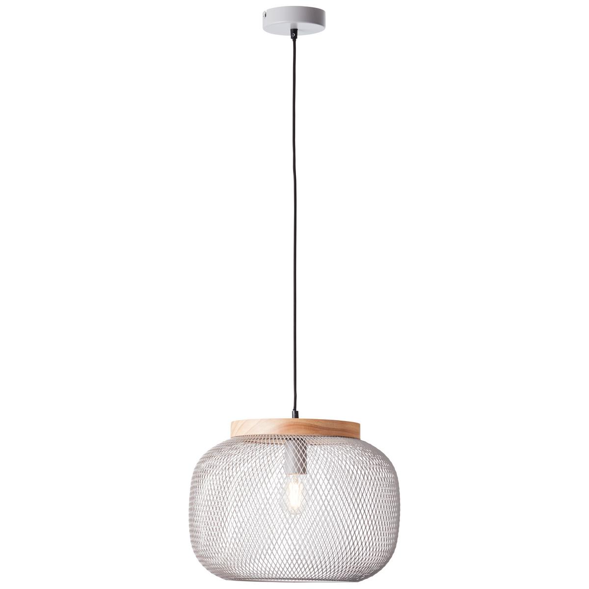 PENDELLEUCHTE Giada 99111/40 - Grau, Holz (39/39/113cm) - Brilliant