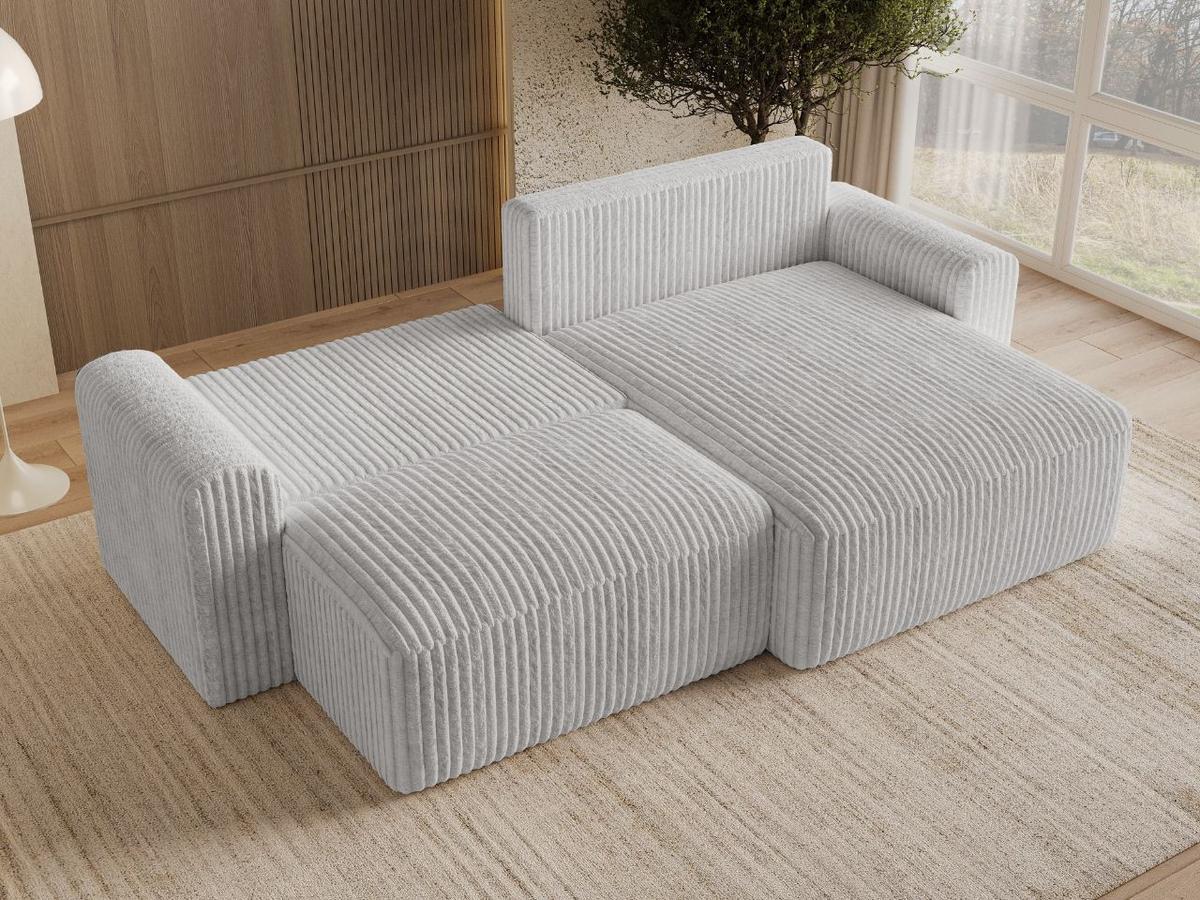 ECKSOFA Aurora Grau - Grau, Holz/Textil (259/145cm) - Graingold