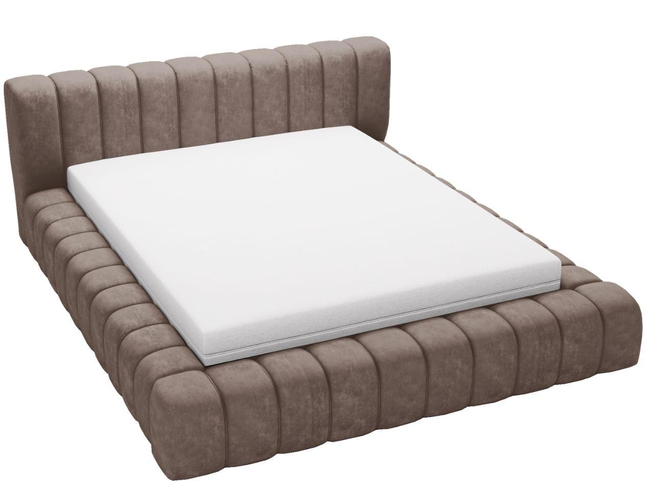 POLSTERBETT Italia 160x200 Braun - Braun, Textil (160/200cm) - Graingold