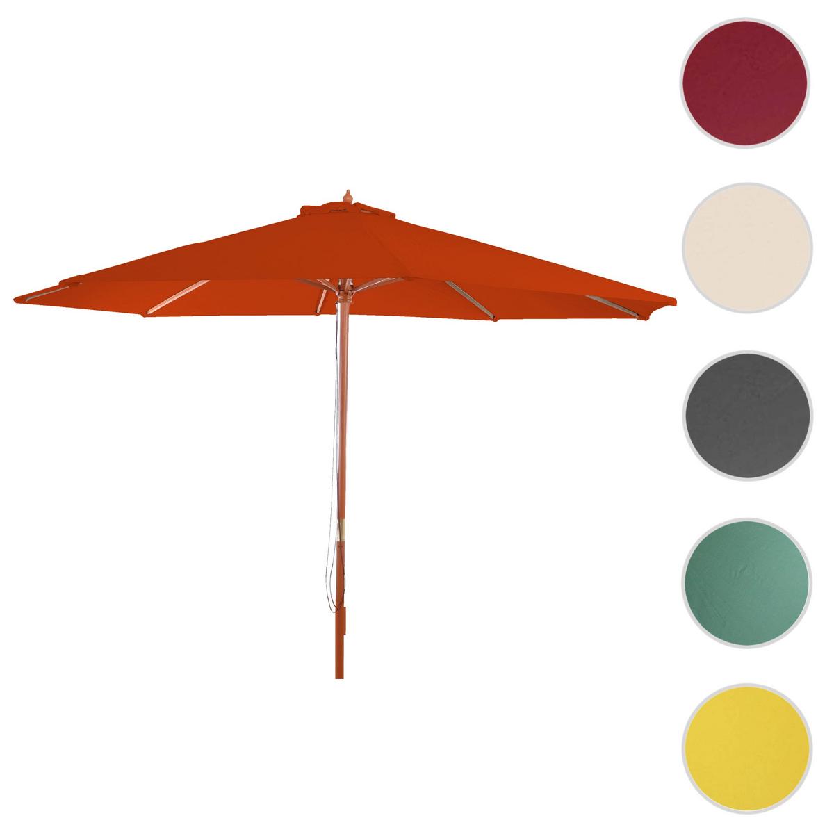 SONNENSCHIRM Orange - Orange, Holz (350/350cm) - MCW