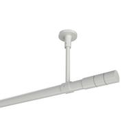 GARDINENSTANGE Sonette Elanto 480 cm (geteilt in 3 x 160 cm), 1-läufig, 20 mm Ø Weiß - Weiß, Metall (480cm) - INTERDECO