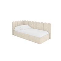 EINZELLBETT Jugendbett mit Bettkasten, Rechts - ARTY 80x200 Beige - Naturfarben, Holzwerkstoff/Textil (80/200cm) - ALTDECOR