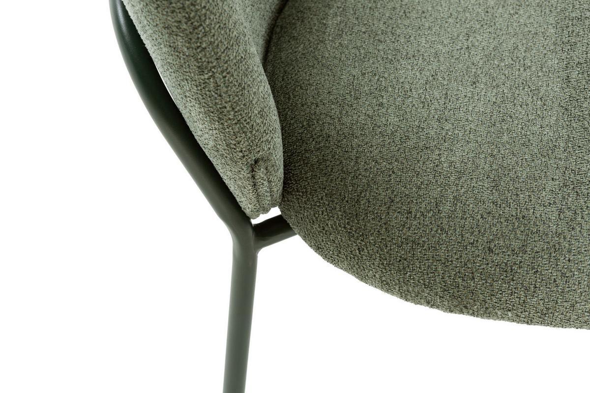 ESSZIMMERSTUHL Daia Grün 57.5/48/85 cm 4er-Set - Grün, Textil (48/85/57.5cm) - Calicosy