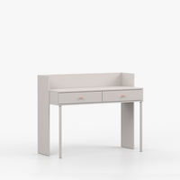 SCHREIBTISCH OLAF II 120cm/95cm/52cm Kaschmir, Griff Rosa - Kaschmir/Rosa, Holzwerkstoff/Metall (120/95/52cm) - imoebel24