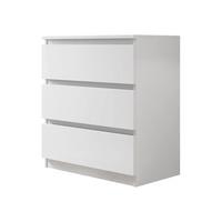 KOMMODE Malwa M3 - Weiß, Holzwerkstoff (70/77/40cm) - MIRJAN24