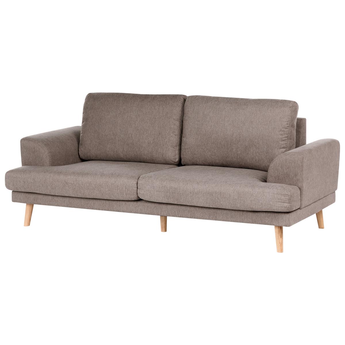 SOFA-SET 4-Sitzer Stoff Braun Kildal - Braun, Textil (280/90/96cm) - Beliani