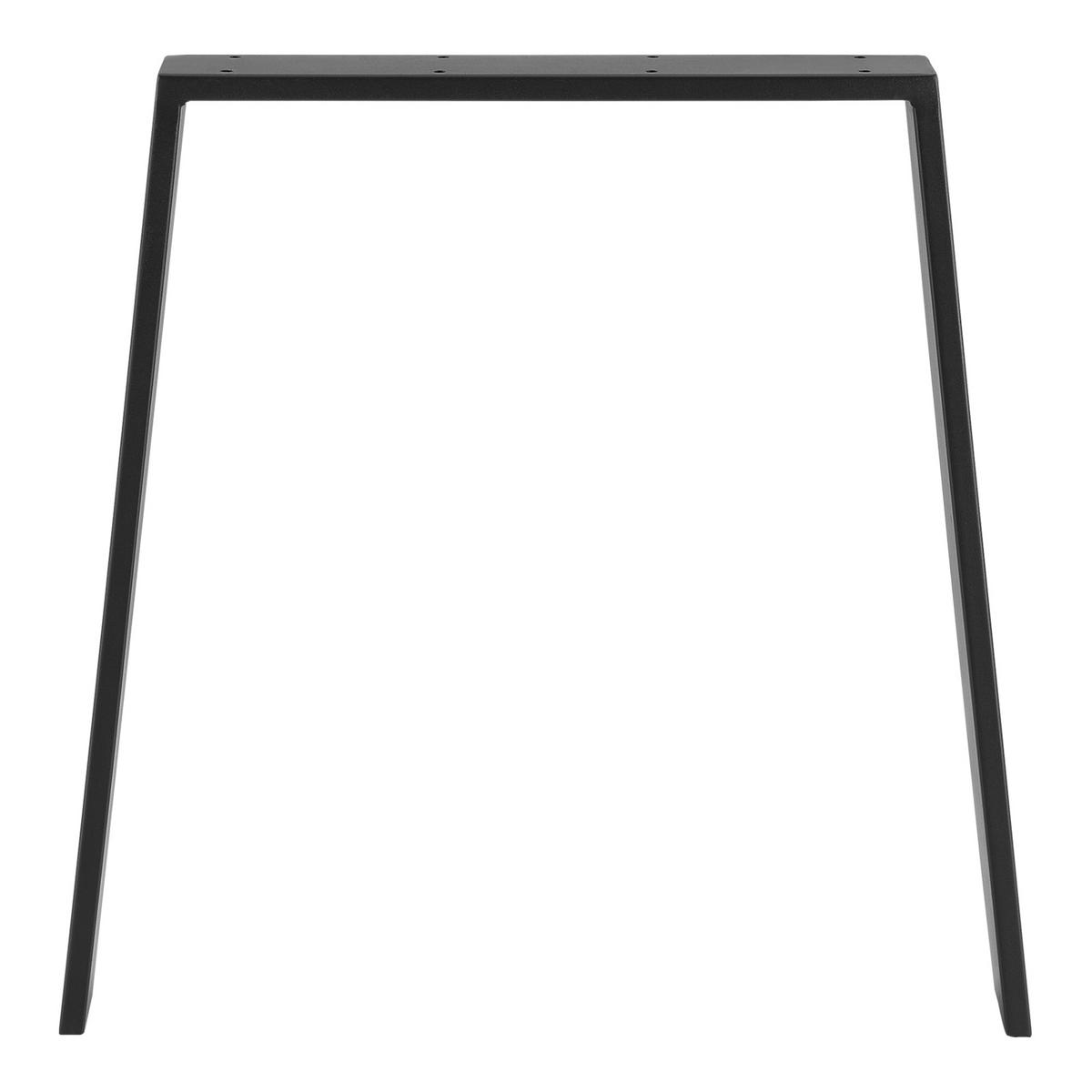 TISCHGESTELL-SET 2 TLG. Kraftisried - Schwarz, Metall (70/72/6cm) - [en.casa]