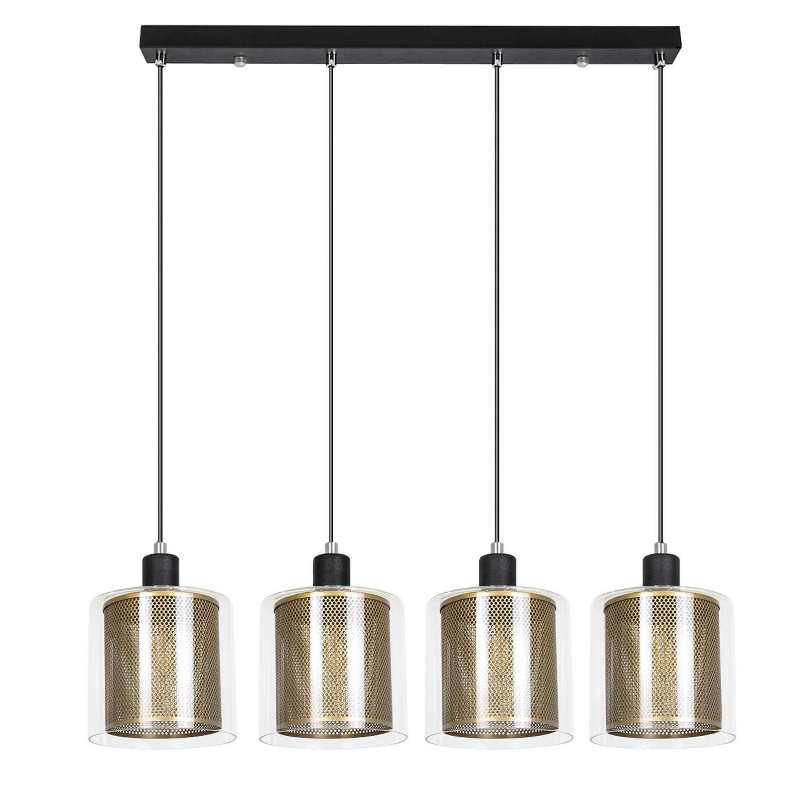 PENDELLEUCHTE Lila 150/13/17.5 cm - Goldfarben, Metall (150/13/17.5cm) - ZMH