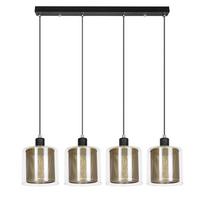 PENDELLEUCHTE Lila 150/13/17.5 cm - Goldfarben, Metall (150/13/17.5cm) - ZMH