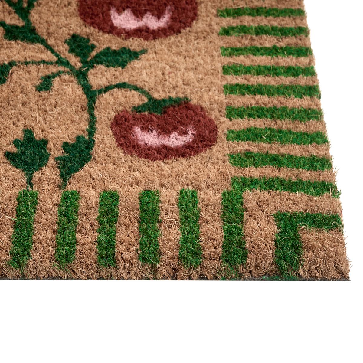 FUSSMATTE Naturfarben 40/60 cm Tomate Kokosfasern Knik - Naturfarben, Textil (40/60cm) - Beliani