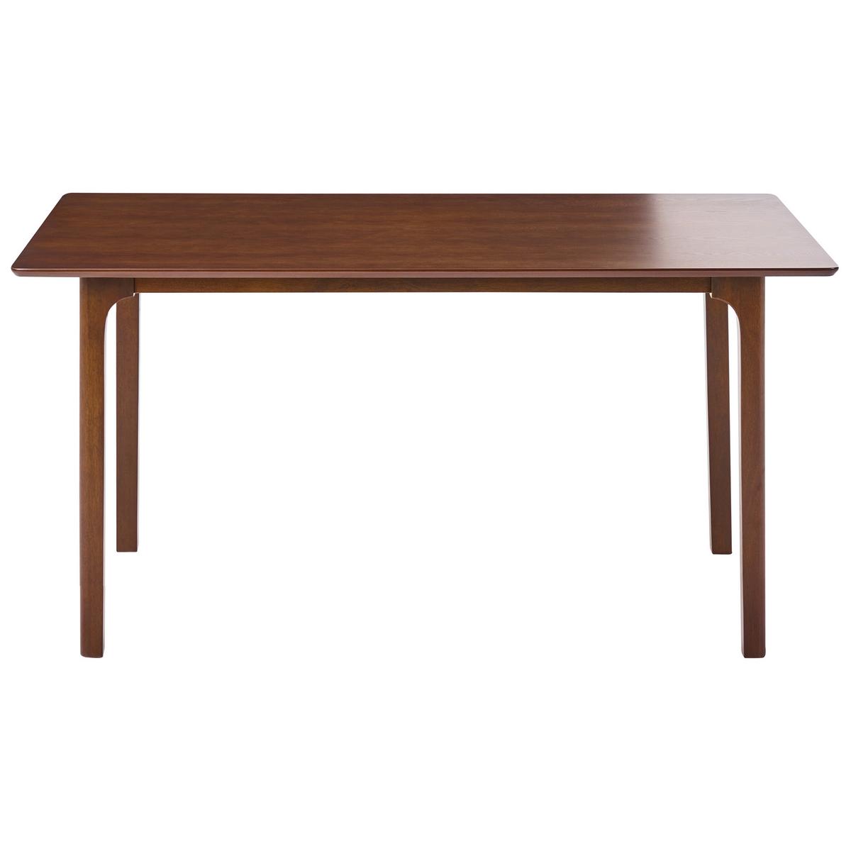 ESSTISCH Dunkle Esche 160/90 cm Delmas - Dunkelbraun, Holzwerkstoff (160/90/77cm) - Beliani