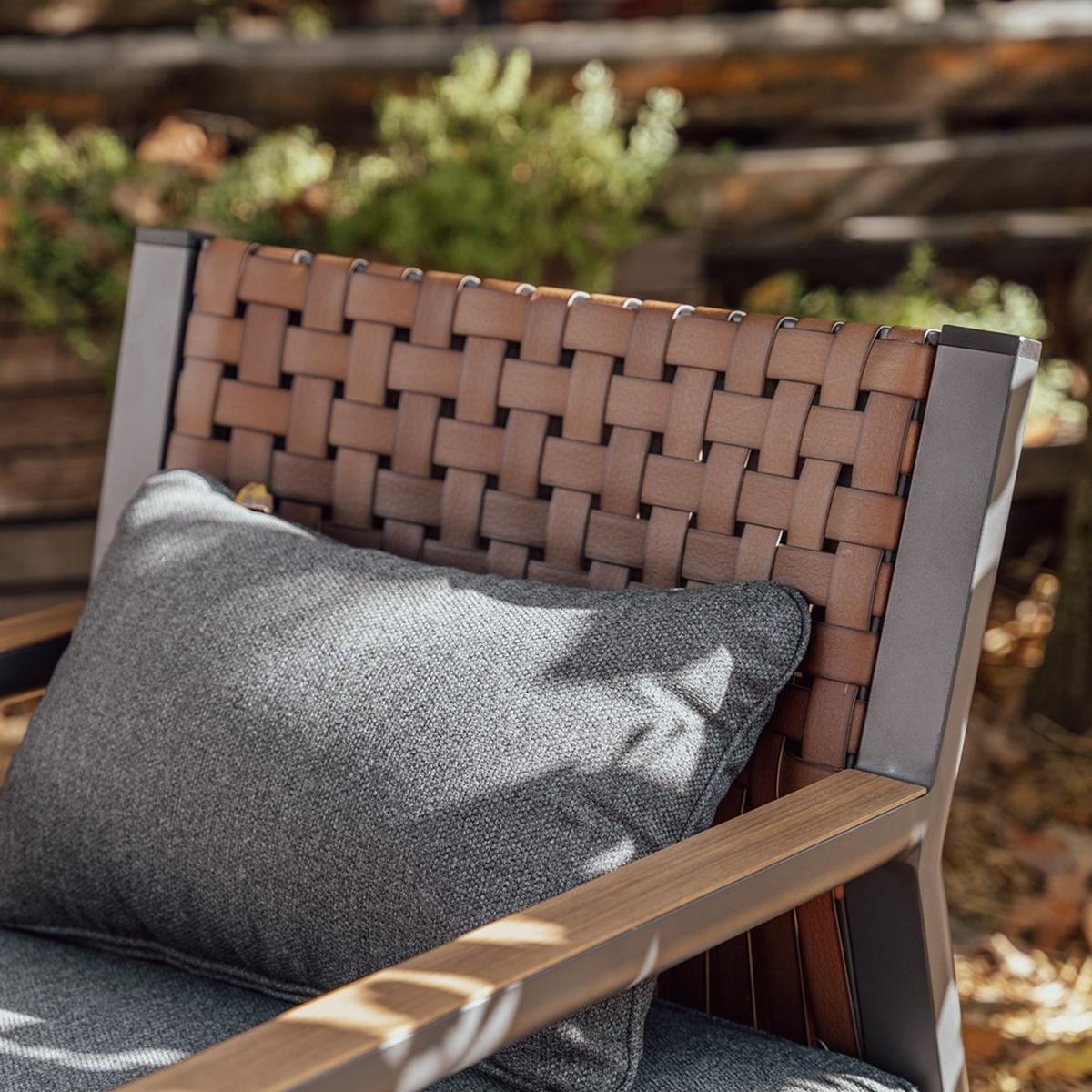GARTENMÖBEL-SET TEXAS für 4 Personen - Grau, Holzwerkstoff - RAUMHIRSCH FURNITURE