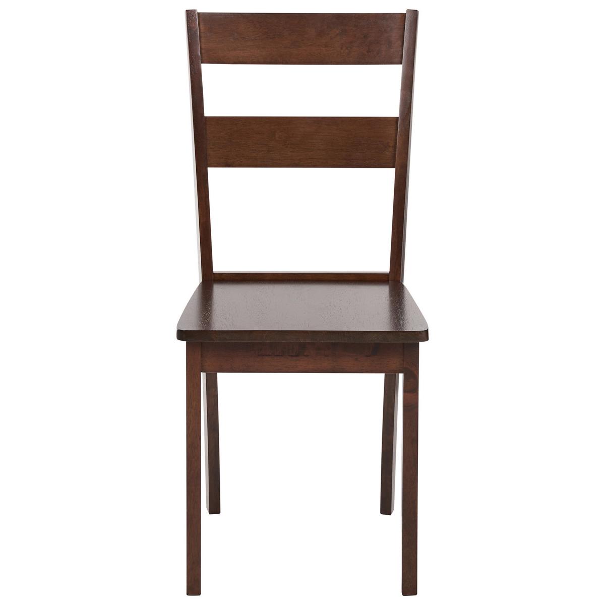 ESSZIMMERSTUHL 2er Set Holz Dunkelbraun Georgia - Braun, Holz (40/89/50cm) - Beliani