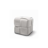 HOCKER CUBETTO 38/38/38 cm Weiß - Weiß, Textil (38/38/38cm) - Lookway
