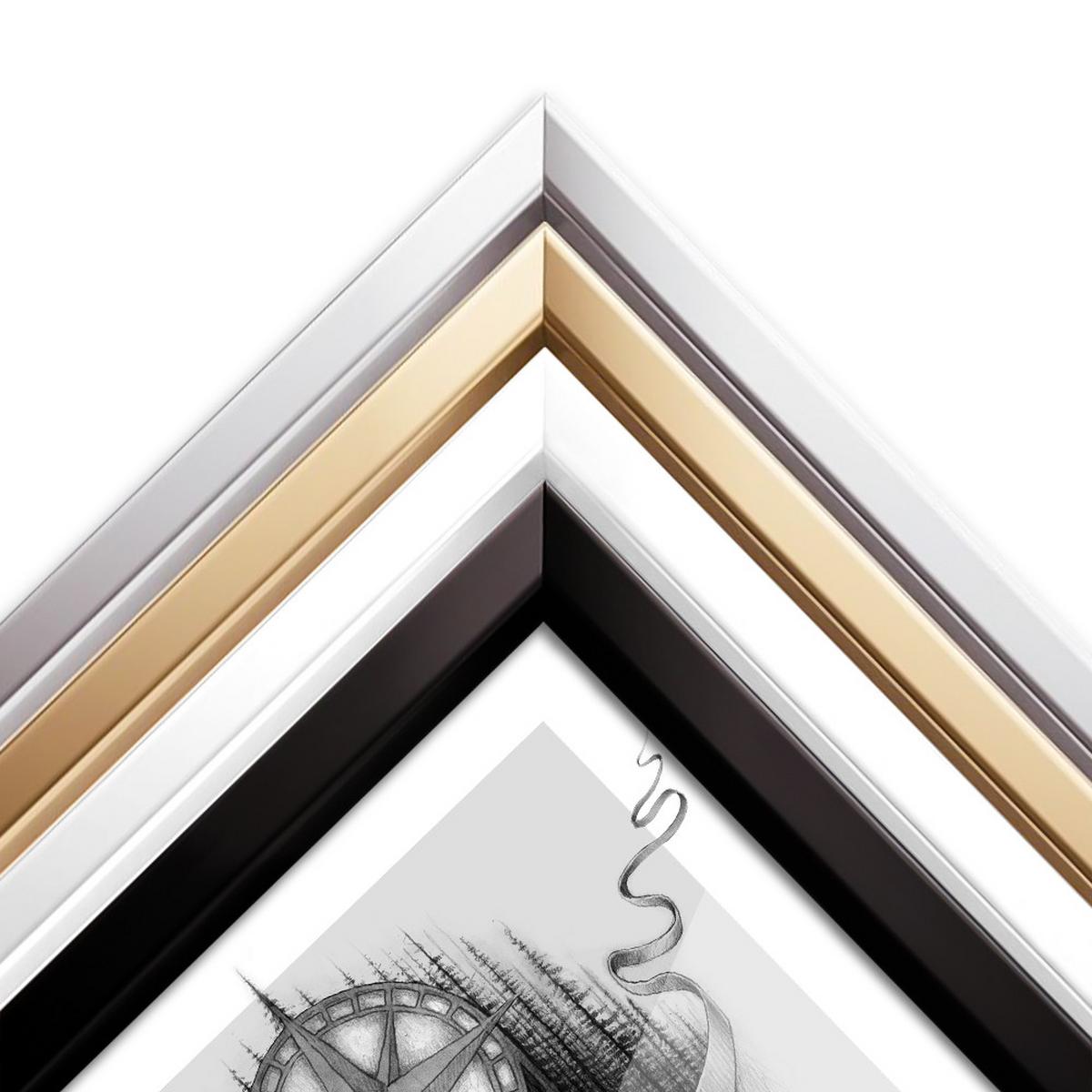 BILDERRAHMEN 20x30 cm Weiß - Weiß, Kunststoff (22/32/1.3cm) - TULUP