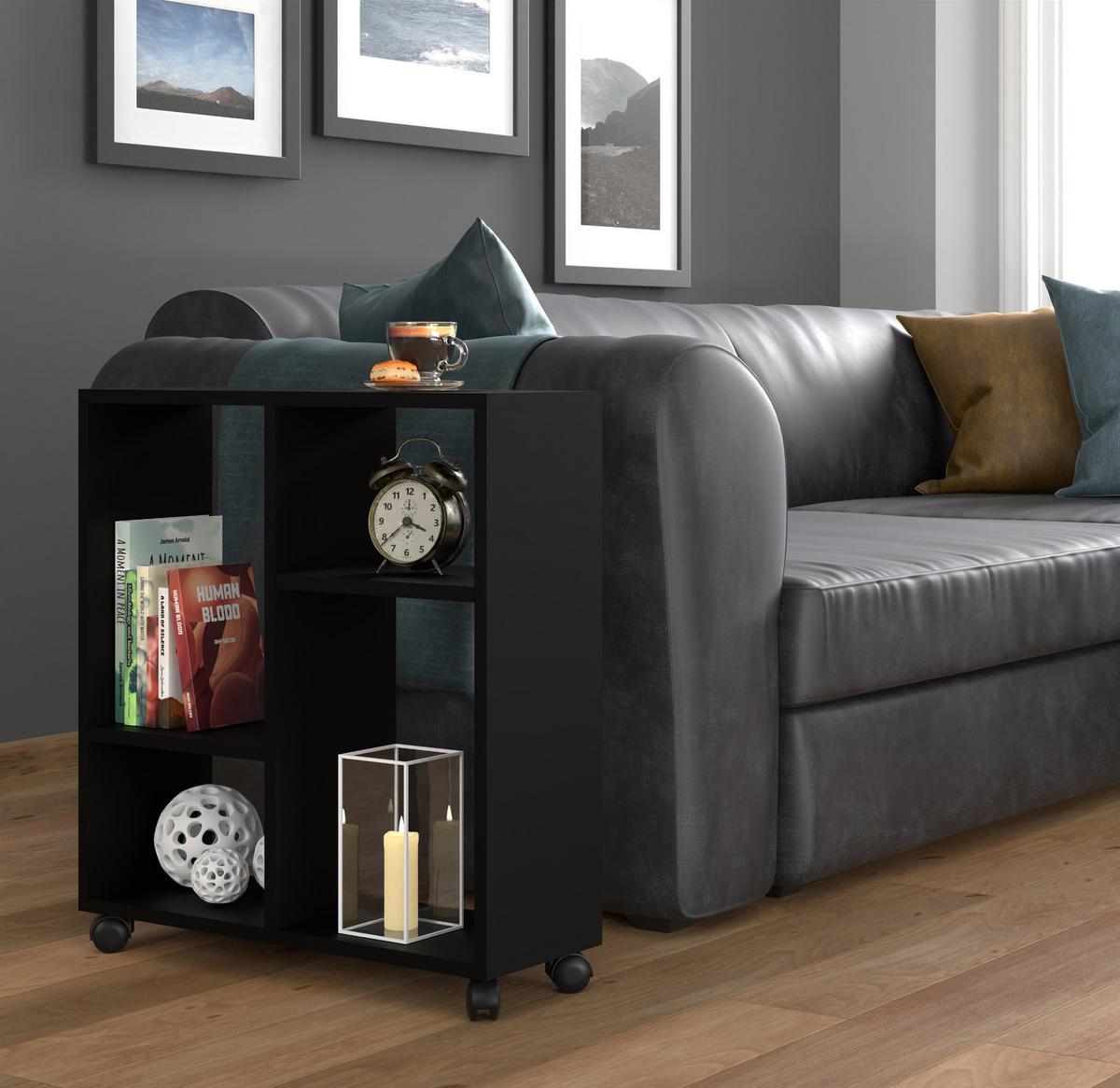 COUCHTISCH Schwarz 60/65/20 - Schwarz, Holzwerkstoff (20/60/65cm) - RAUMHIRSCH FURNITURE