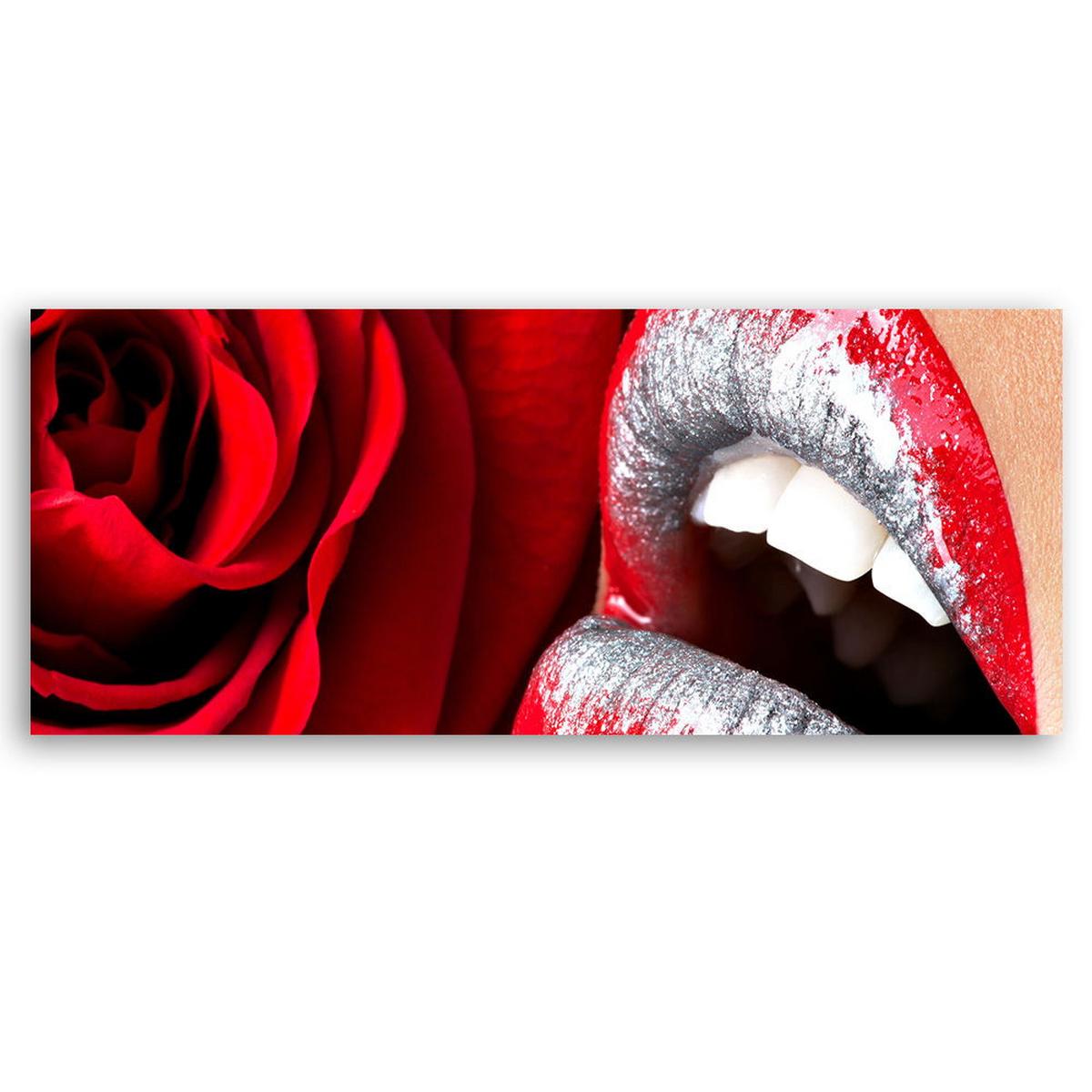 KUNSTDRUCK Rot 120/40 cm - Rot, Textil (120/40cm) - KUNSTLOFT