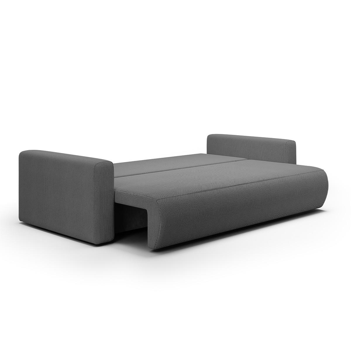 SOFA Evy 3 Sitzplätze Grau - Grau, Holz (238/82/105cm) - Petits-meubles