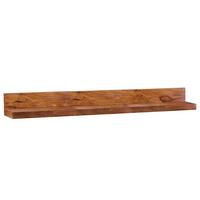 WANDREGAL MUMBAI Massivholz Hängend Landhausstil, Dunkelbraun 160x24x17 cm - Braun, Holz (160/17/24cm) - KADIMA DESIGN