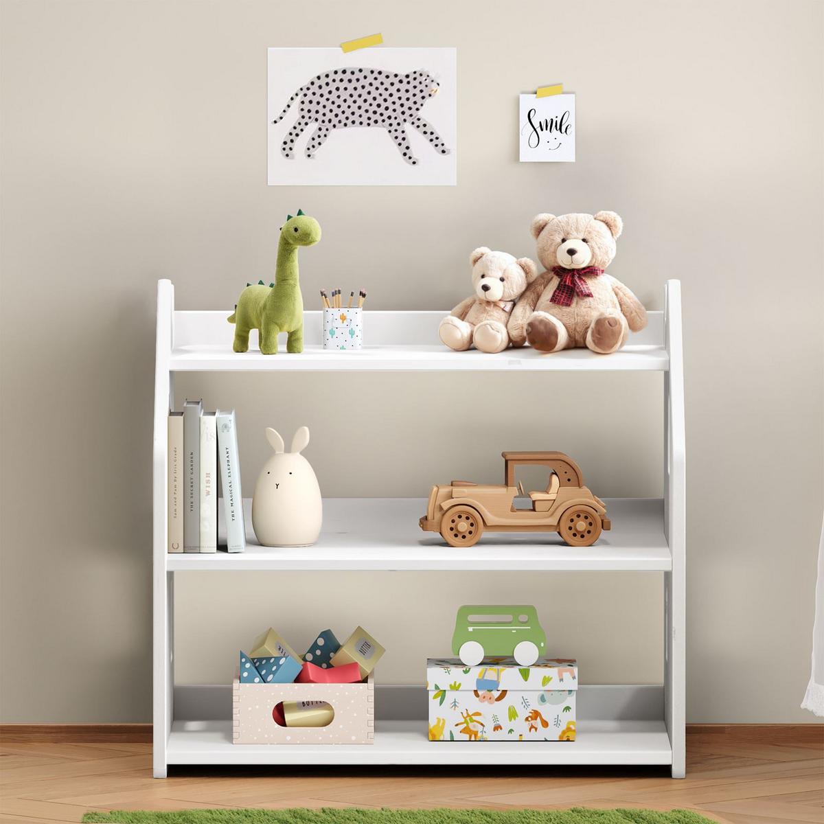 KINDERREGAL YASMIN weiß - Weiß, Holz (65/60/40cm) - IDIMEX