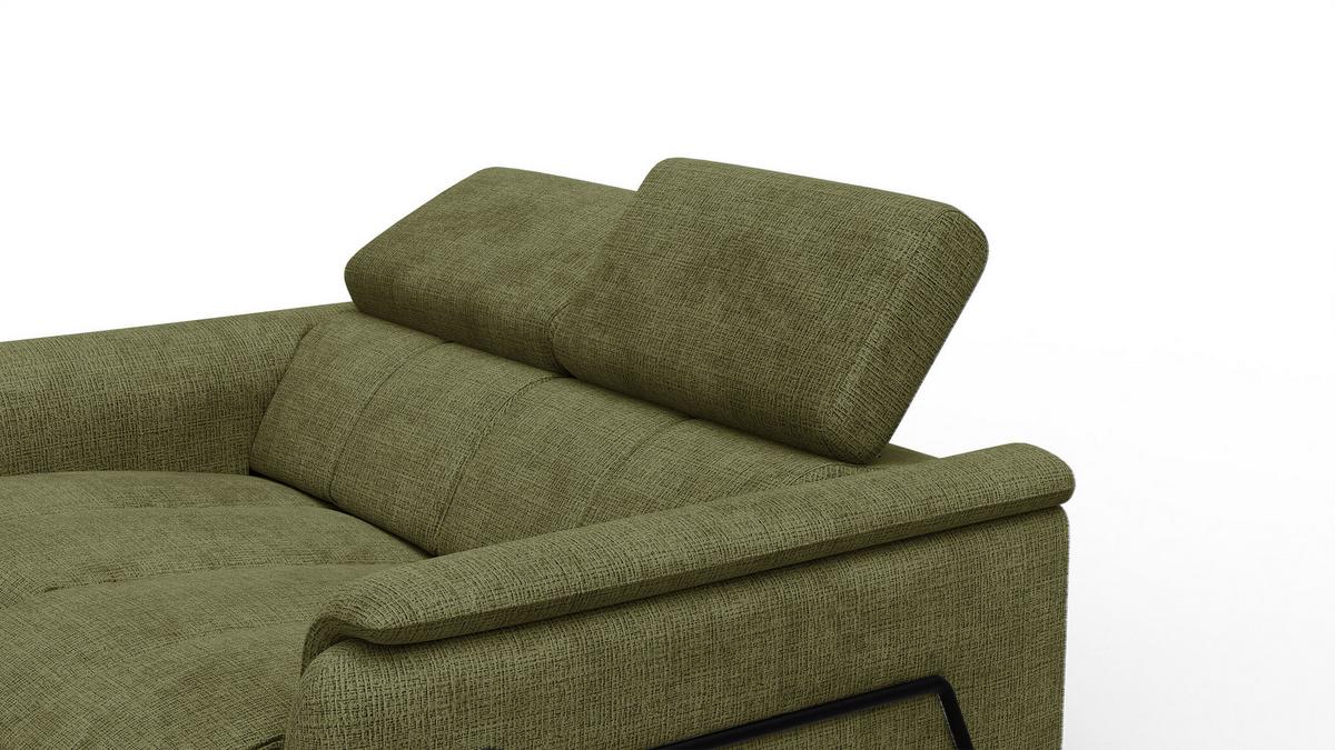 RELAXSOFA RODEN 2-Sitzer, olive - Olivgrün, Holz/Textil (152/82/103cm) - Wozimo