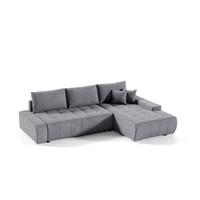 ECKSOFA Vogar In Aston - Dunkelgrau, Holzwerkstoff/Textil (265/185cm) - Fun Möbel