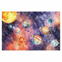 FOTOTAPETE Aquarell Sonnensystem 336/225 cm - Multicolor, Papier (336/225cm) - Bilderwelten
