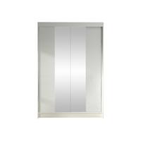 SCHWEBETÜRENSCHRANK Lino II - Weiß, Holzwerkstoff/Metall (120/200/58cm) - MIRJAN24