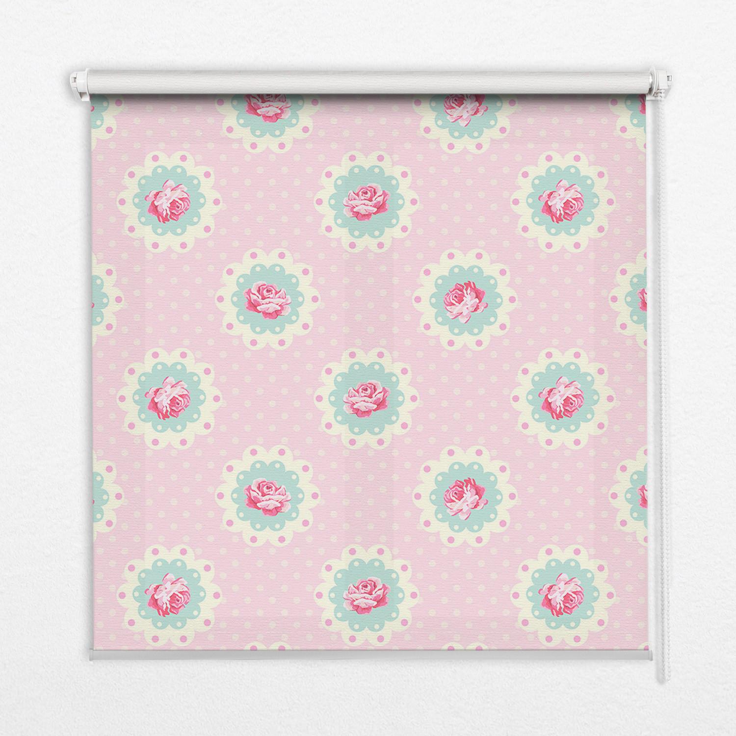 INNENROLLO - Fensterrollo - Rollo - 100x180 cm - Rosen - Pink, Kunststoff (100/180/0.5cm) - TULUP