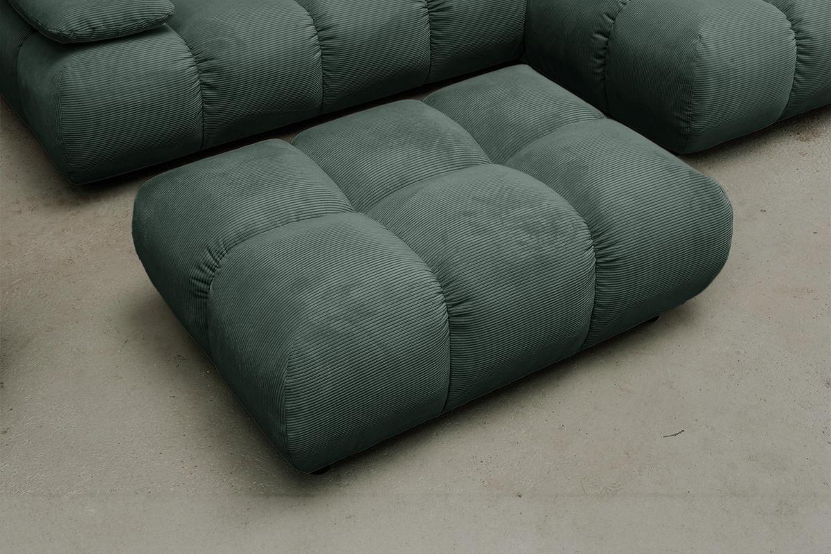 SITZGRUPPE VIVIEN 3ER SET Smaragdgrün Cord (1er-Set) - Smaragdgrün, Kunststoff/Textil (510/85/359cm) - KAWOLA