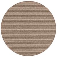 STREIFENBERBER TEPPICH MARTA RUND - Braun, Textil (133/133cm) - Snapstyle