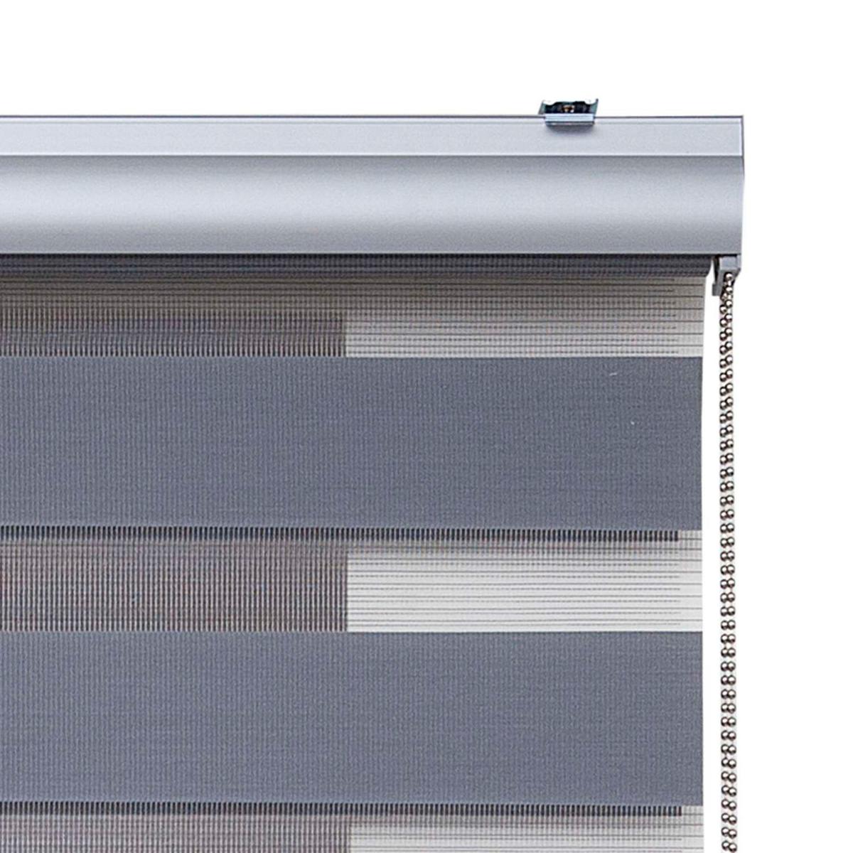 DOPPELROLLO Silber 160x250 cm - Silberfarben, Kunststoff (160/250cm) - STORESDECO