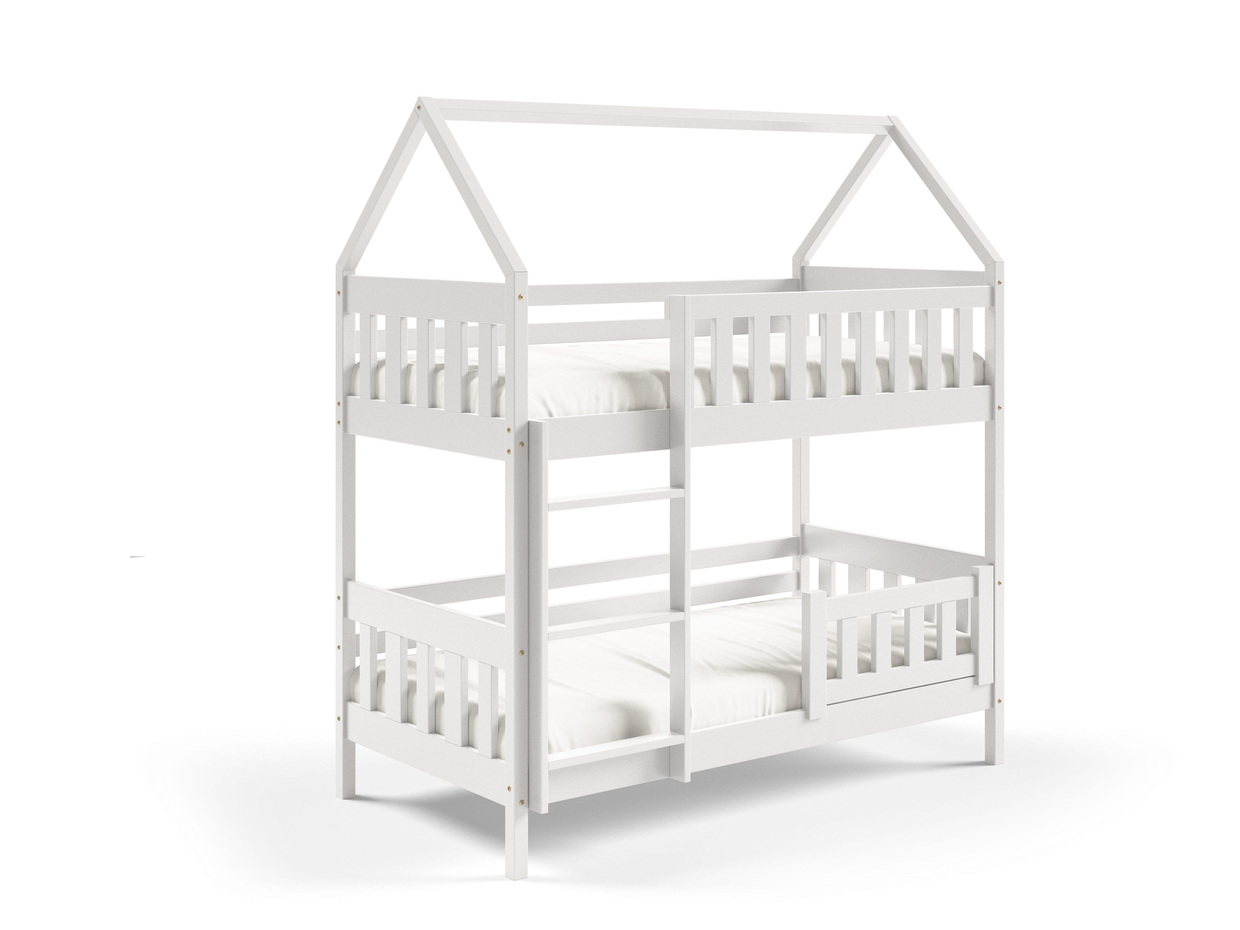 ETAGENBETT ELENA 80x160 cm Weiß - Weiß, Holz (80/160cm) - MASSENO
