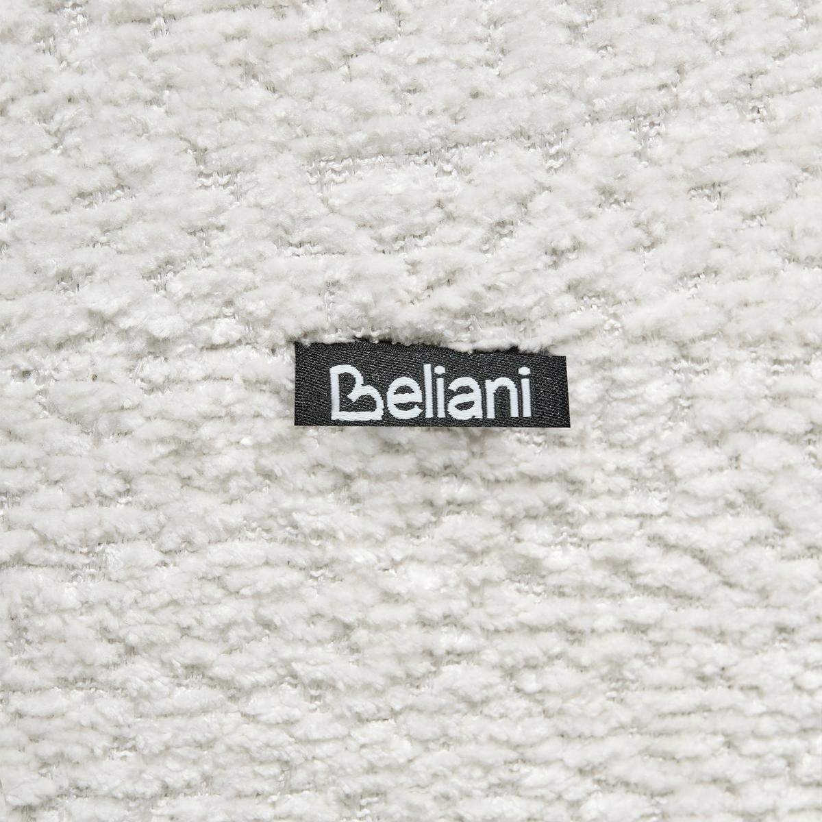 DREHSESSEL Chenillegewebe Cremeweiß Kuolpa - Weiß, Textil (67/69/75cm) - Beliani