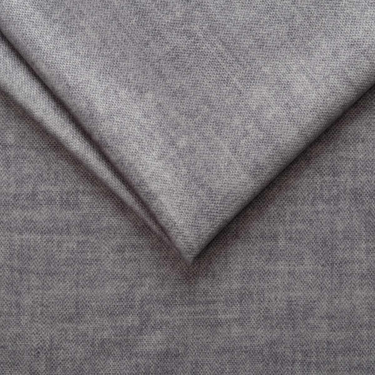 ECKSOFA Lopez Hellgrau Samt-Stoff - Hellgrau/Schwarz, Holz/Kunststoff (264/162cm) - S-Style Möbel