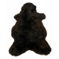 SCHAFFELL Öko Natur – Dunkelbraun, Weiche Wolle ca. 100 cm - Dunkelbraun, Fell (60/100cm) - Provellus