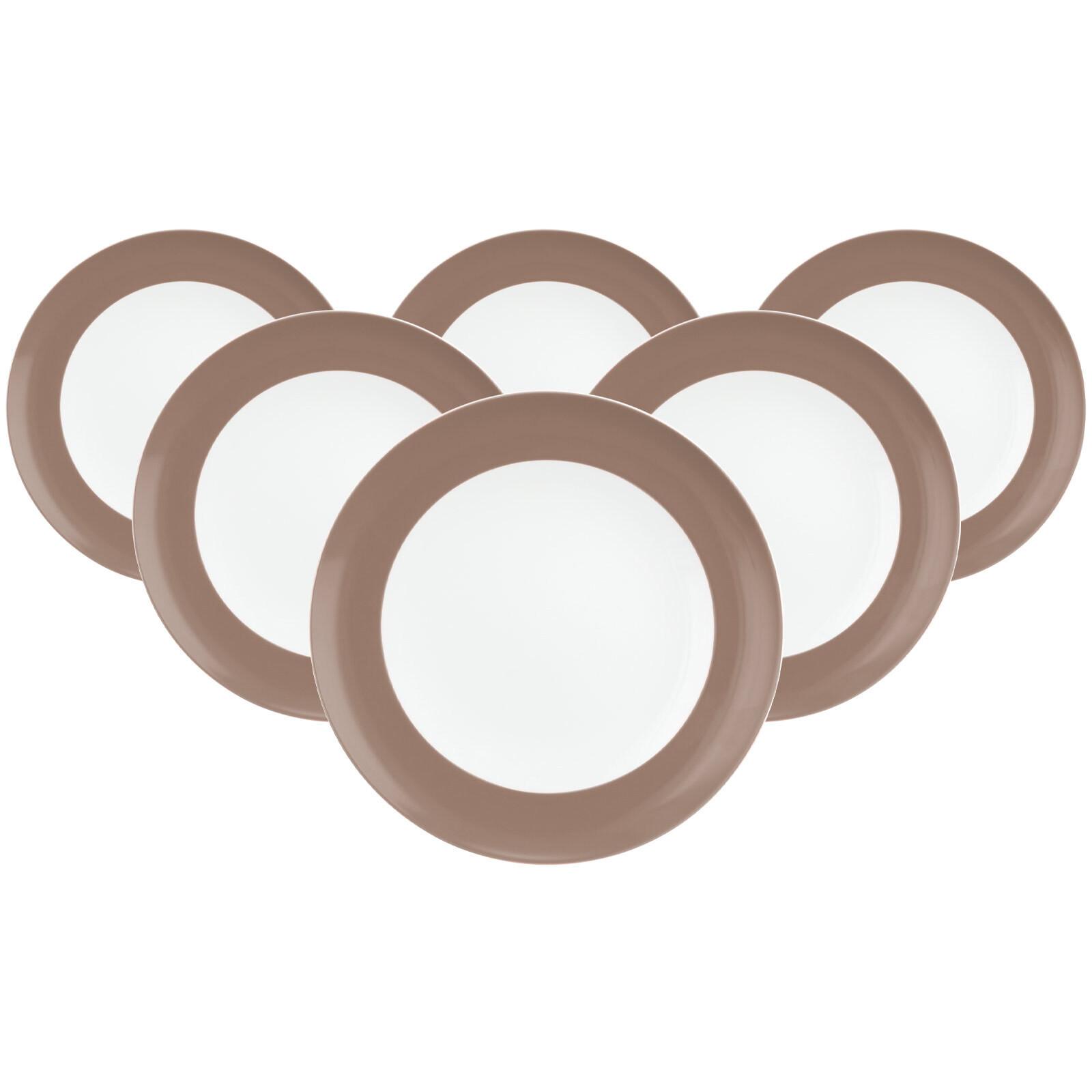SPEISETELLER Liberty Pure Colors Cocoa Brown ø 27 cm 6er Set - Braun, Keramik (27.3cm) - Seltmann Weiden