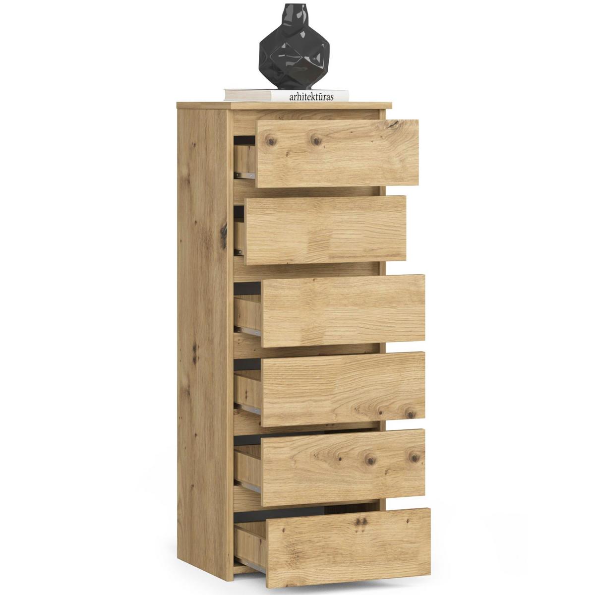 KOMMODE Eiche Artisan 109/40/35 - Eiche Artisan, Holzwerkstoff (40/109/35cm) - RAUMHIRSCH FURNITURE
