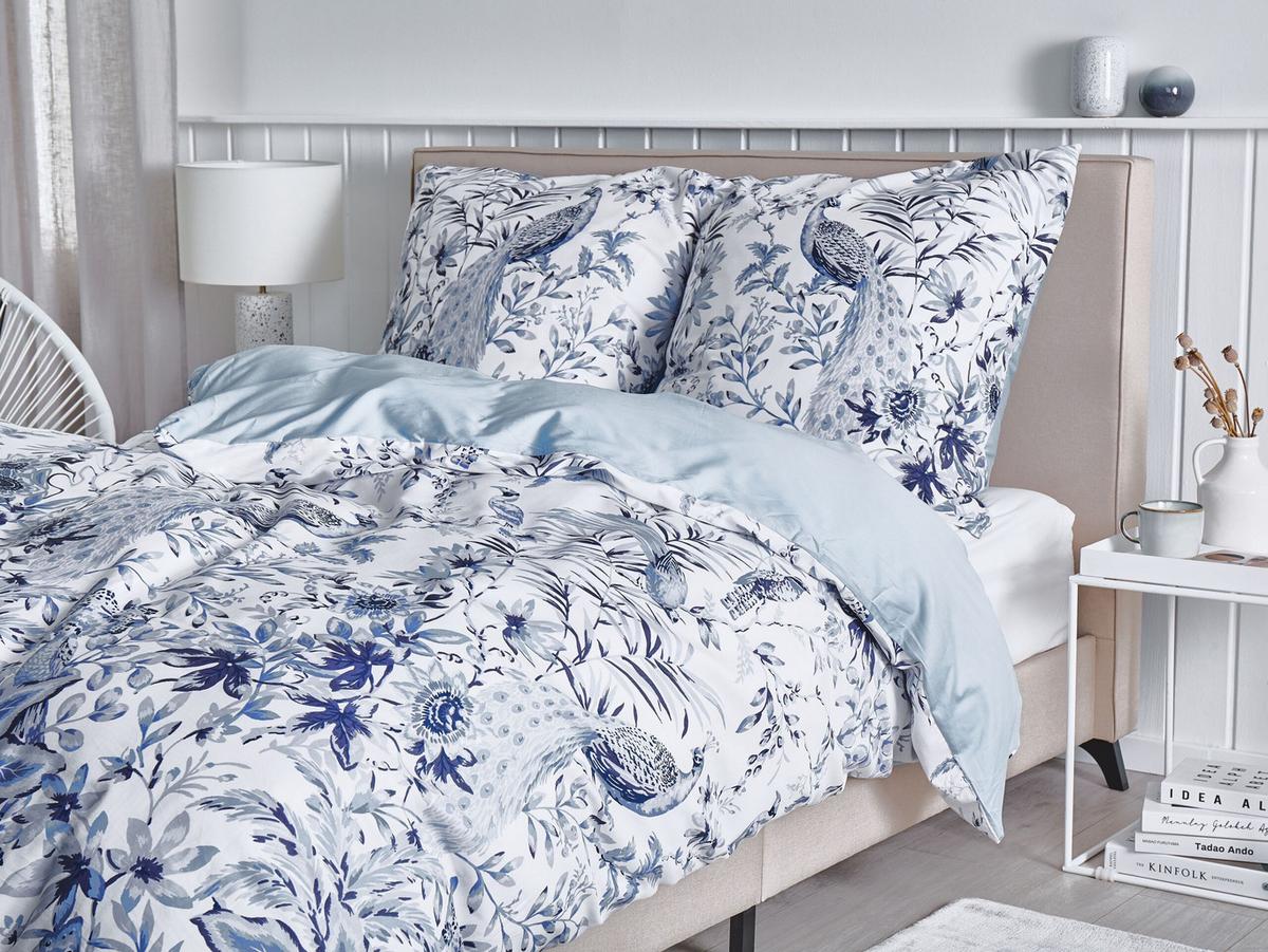 BETTWÄSCHE SET Ballard 135x200 cm - Blau, Textil (135/200cm) - Beliani
