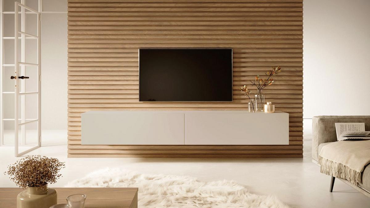 TV-HÄNGEBOARD Bisira Graubeige 200 cm - Kaschmir/Greige, Holzwerkstoff (200/30/31.6cm) - Selsey