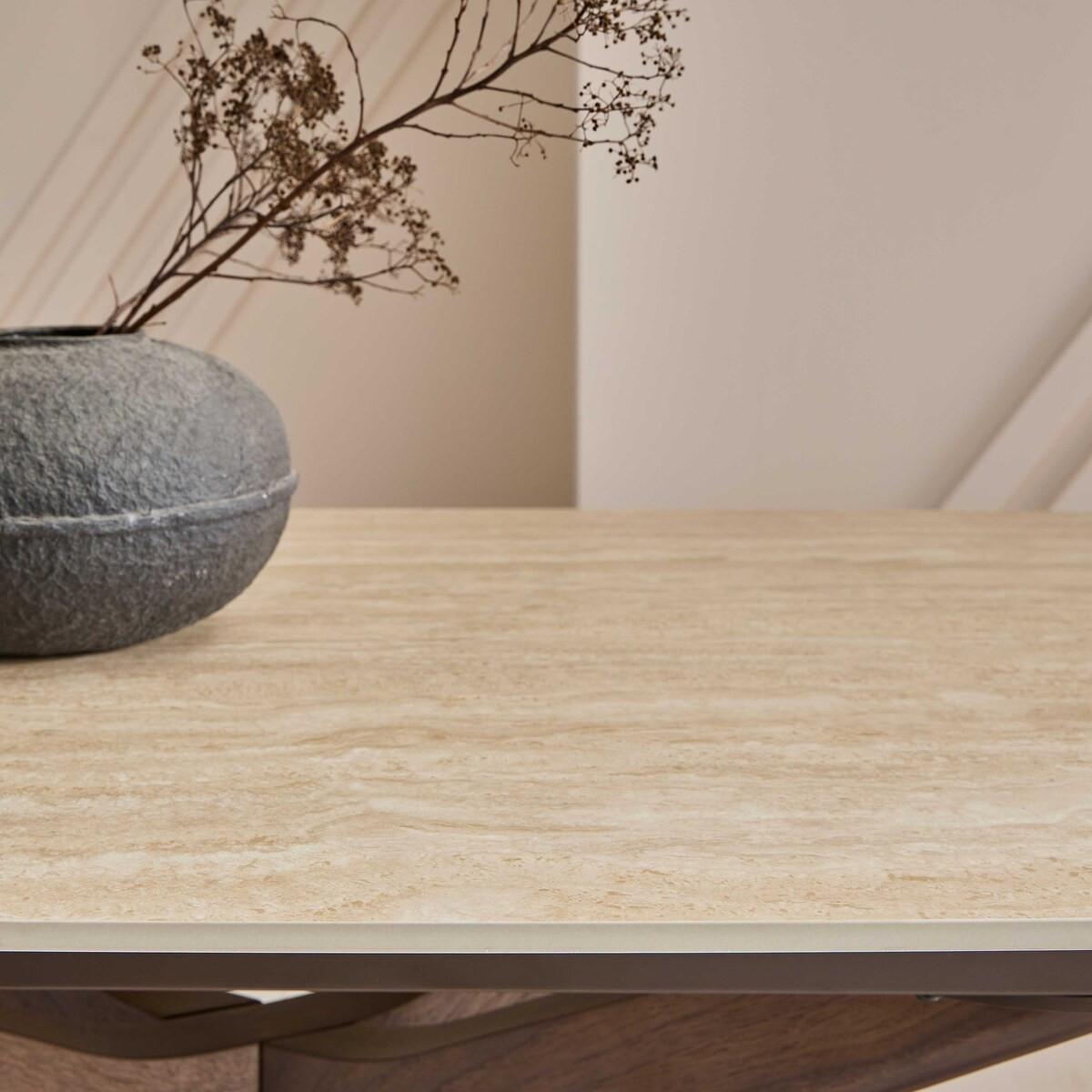 ESSTISCH mit Verlängerung - tivoli 180/90/76 cm - Creme, Naturmaterialien (97/90/76cm) - Signature