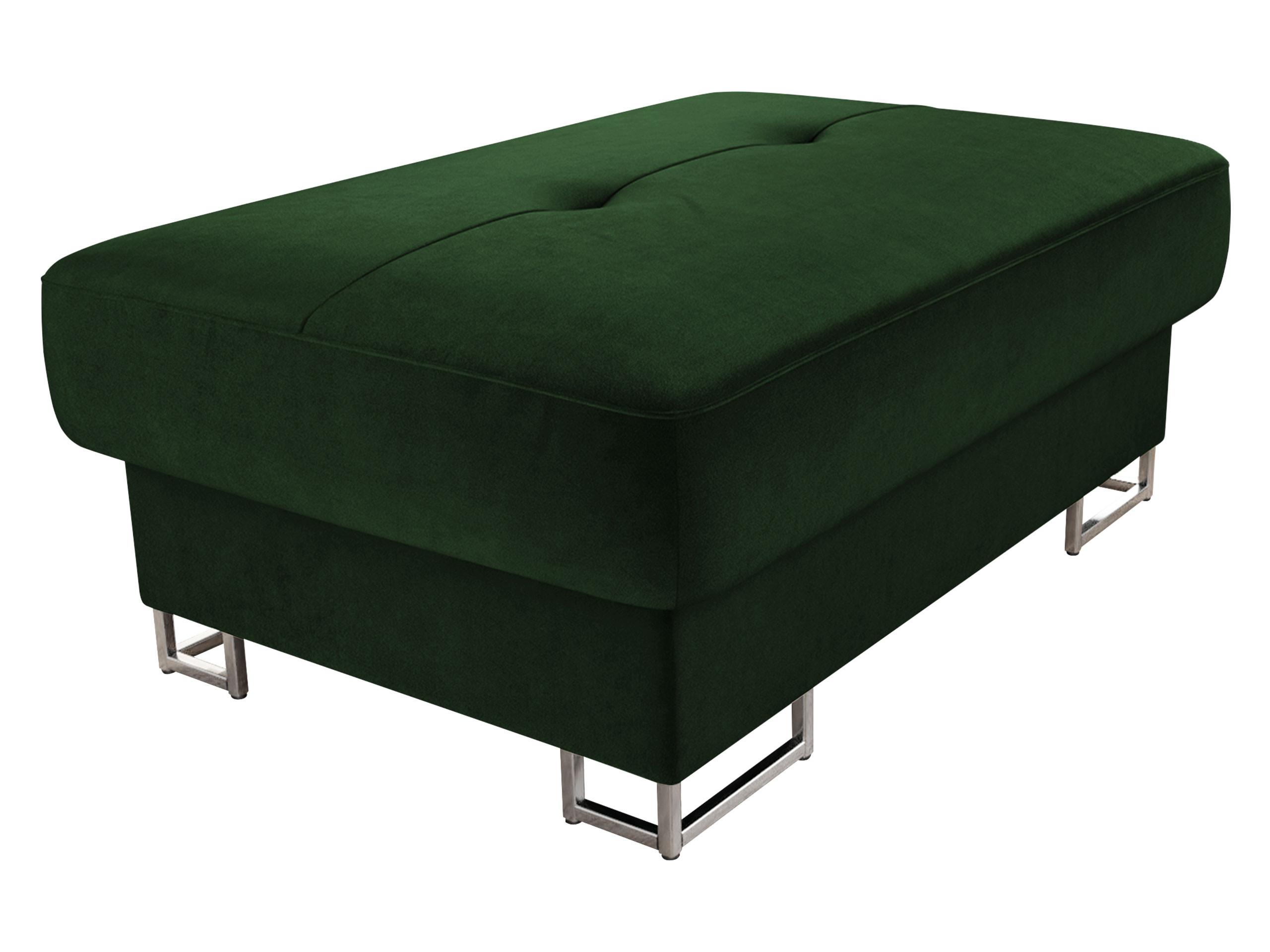 POLSTERHOCKER Cotere - Silberfarben/Grün, Holz/Textil (104/42/67cm) - MIRJAN24