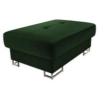 POLSTERHOCKER Cotere - Silberfarben/Grün, Holz/Textil (104/42/67cm) - MIRJAN24