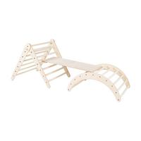 KLETTERSET Montessori 3-tlg. - Naturfarben, Holz (170/80cm) - arthur berndt